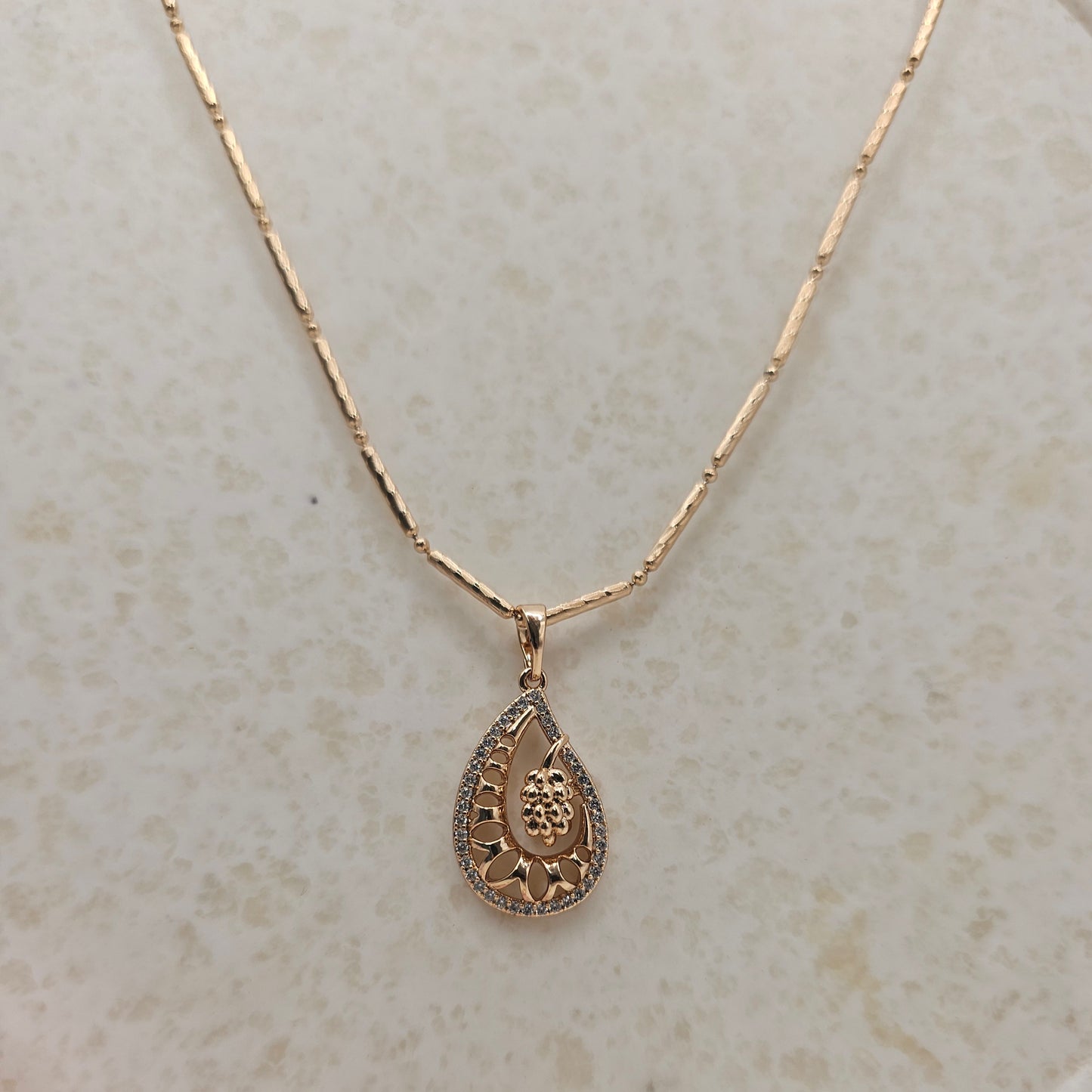 Rosegold pendant set
