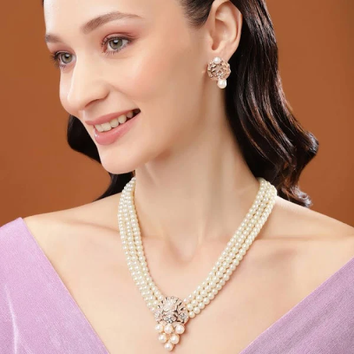 Pearl Grace Moti Necklace