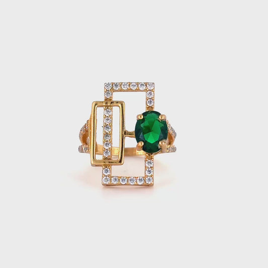 Square solitar ring