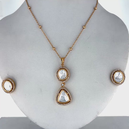 Monsoonite pendant set