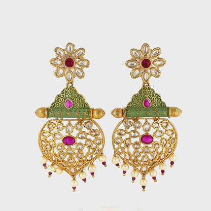 Jadatar kundan Earrings