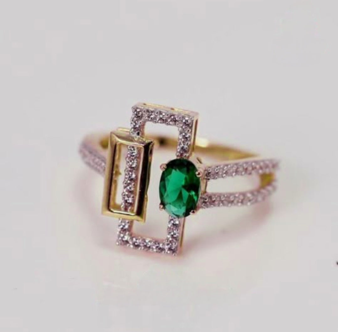 Square solitar ring
