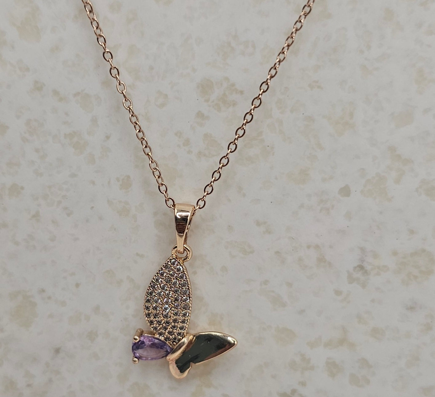 Butterfly pendant set