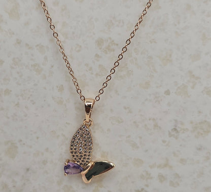 Butterfly pendant set