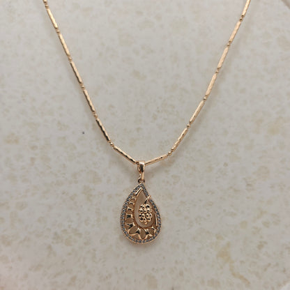 Rosegold pendant set