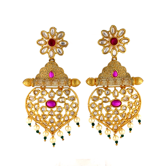 Jadatar kundan Earrings