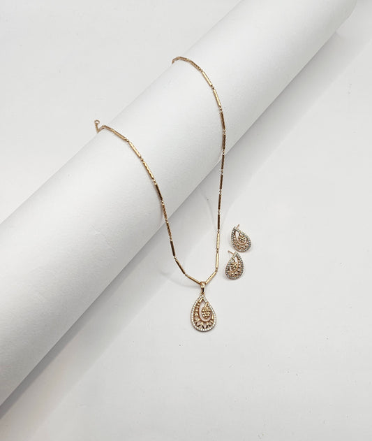 Rosegold pendant set