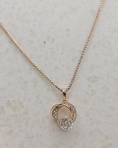Rosegold Pendant set