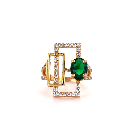 Square solitar ring